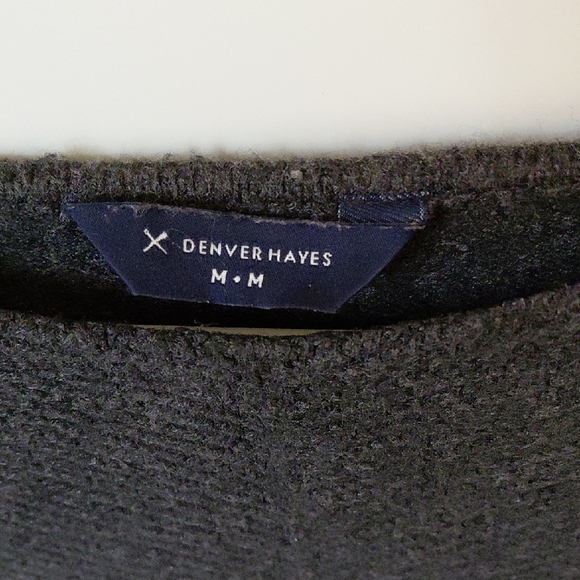 Denver Hayes Dark Gray Crew Neck Sweater - Picture 2 of 4